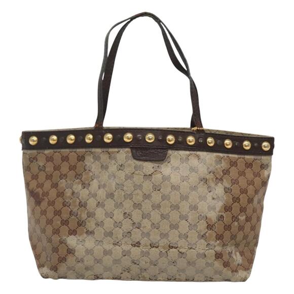 GUCCI GG Crystal Tote Bag Beige - Picture 2 of 16